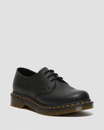 Dámské Oxfordky Dr Martens 1461 Virginia Læder Černé | CZ 416DFM